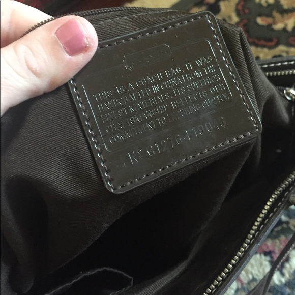 Brown Coach shoulder tote purse - Picture 7 of 7